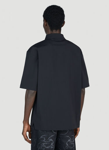 Han Kjøbenhavn Nylon Short Sleeve Shirt Black han0153012