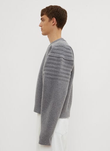 Cropped Ribbed Knit Sweater Hed Mayner Cropped Ribbed Knit Sweater Grey hdm0134003