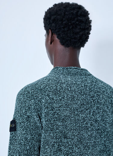 LN-CC® - Stone Island: Knitted Crewneck Sweater - Green Stone Island Knitted Crewneck Sweater Green sto0165062