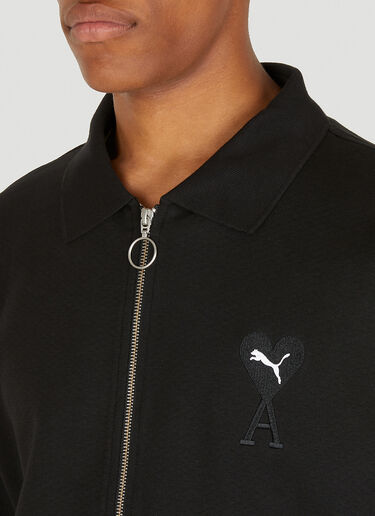 Puma x AMI Logo Embroidered Track Jacket Black paa0147004