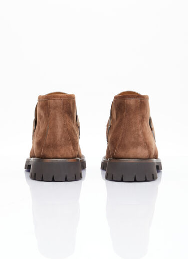 Gucci Horsebit Ankle Boots Brown guc0254026