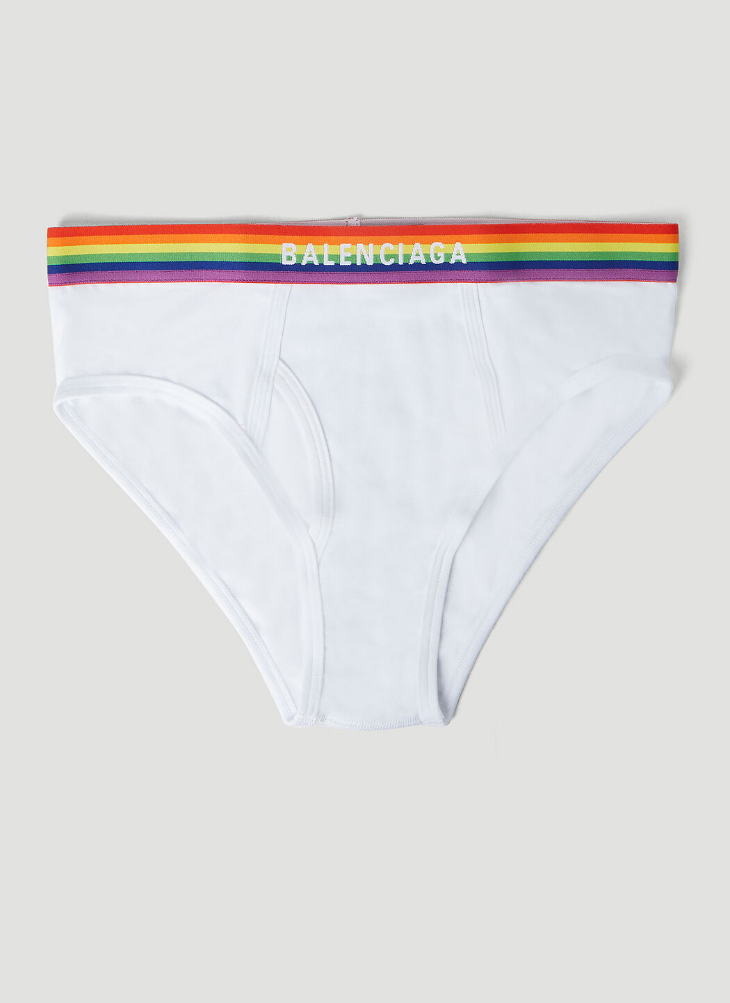 Balenciaga Pride Slip Briefs en White LN CC