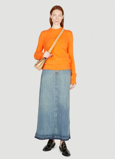 GANNI Brushed Knit Sweater Orange gan0252001
