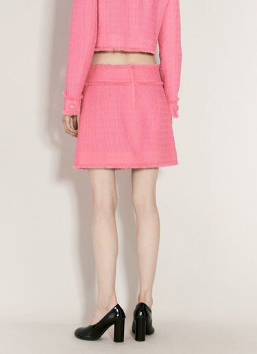 Dolce & Gabbana Raschel Tweed Mini Skirt Pink dol0255018