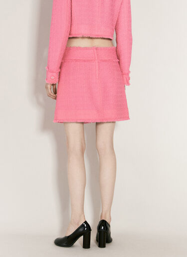 Dolce & Gabbana 拉舍尔粗花呢迷你半身裙  粉色 dol0255018