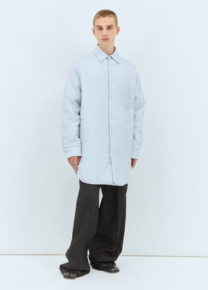 Maison Margiela Padded Stripe Shirt Brown mla0159005