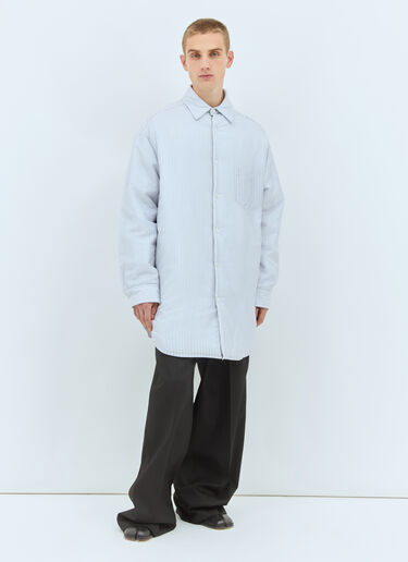Maison Margiela Padded Stripe Shirt Blue mla0158002