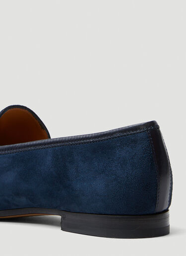 Gucci Jordaan Suede Loafers Blue guc0253099