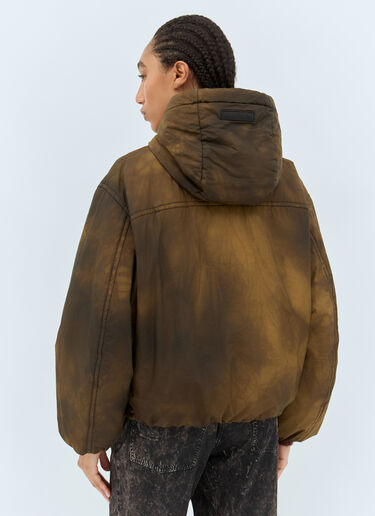 Acne Studios Hooded Puffer Jacket Brown acn0258008