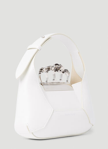 Alexander McQueen Jewelled Hobo Mini Bag Ivory amq0251044