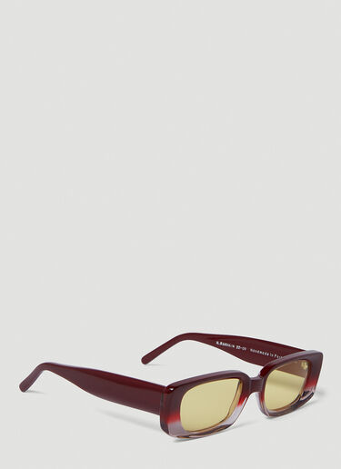 Samhain Sunglasses Our Legacy Samhain Sunglasses Burgundy our0350009