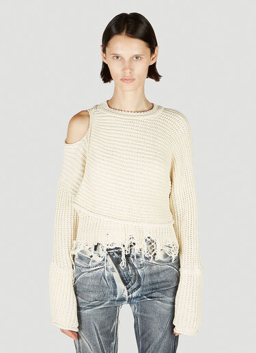 Wrap Knit Sweater Ottolinger Wrap Knit Sweater Cream ott0251009