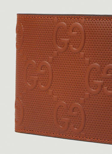 Gucci GG Embossed Bifold Wallet Brown guc0152133