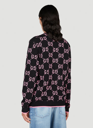 Gucci GG Jacquard Cardigan Black guc0153035