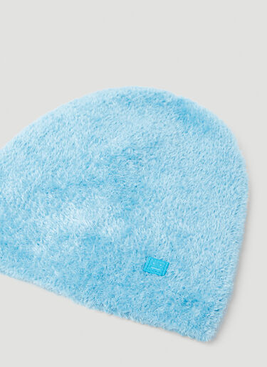 Acne Studios Fluffly 针织微型徽标无檐便帽 蓝色 acn0153048