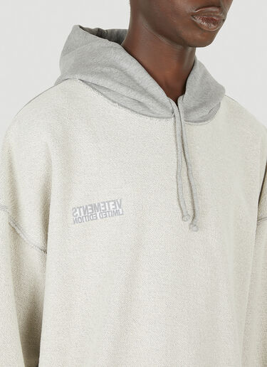 VETEMENTS Inside Out Hooded Sweatshirt Grey vet0150013