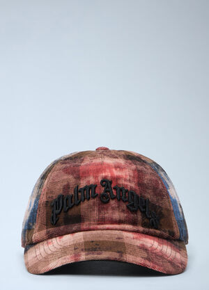Palm Angels Curved Logo Check Cap Multicolour pma0162032