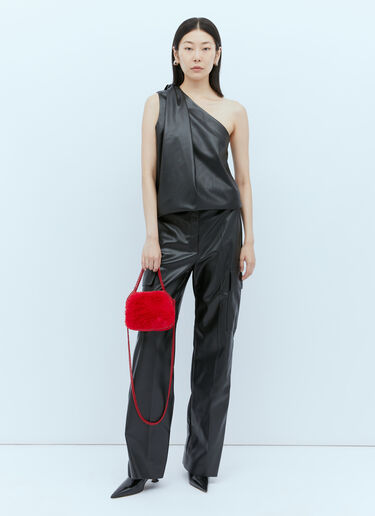 Faux Fur Mini Shoulder Bag Stella McCartney Faux Fur Mini Shoulder Bag Red stm0254008
