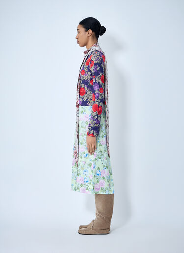 Acne Studios Floral Printed Midi Dress Purple acn0264024