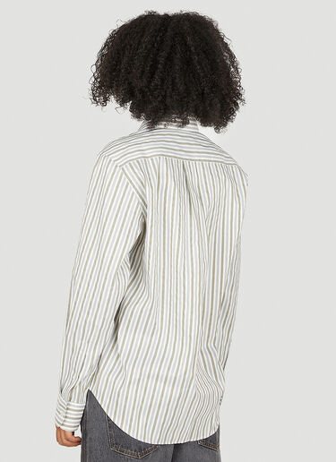 Martine Rose Classic Striped Shirt White mtr0250009