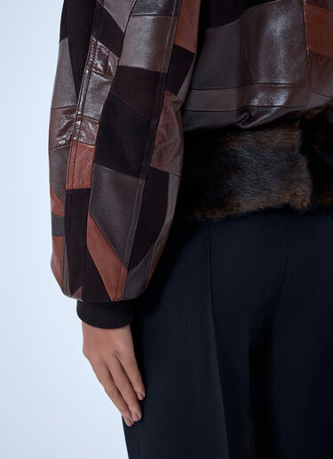Patchwork Leather Jacket Chloé Patchwork Leather Jacket Brown chl0262006