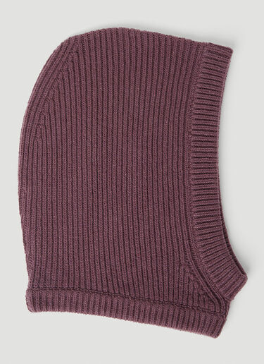 Rick Owens Knit Balaclava Purple ric0253030