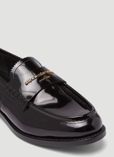 Alexander Wang Logo Slip-on Shoes Black awg0245032