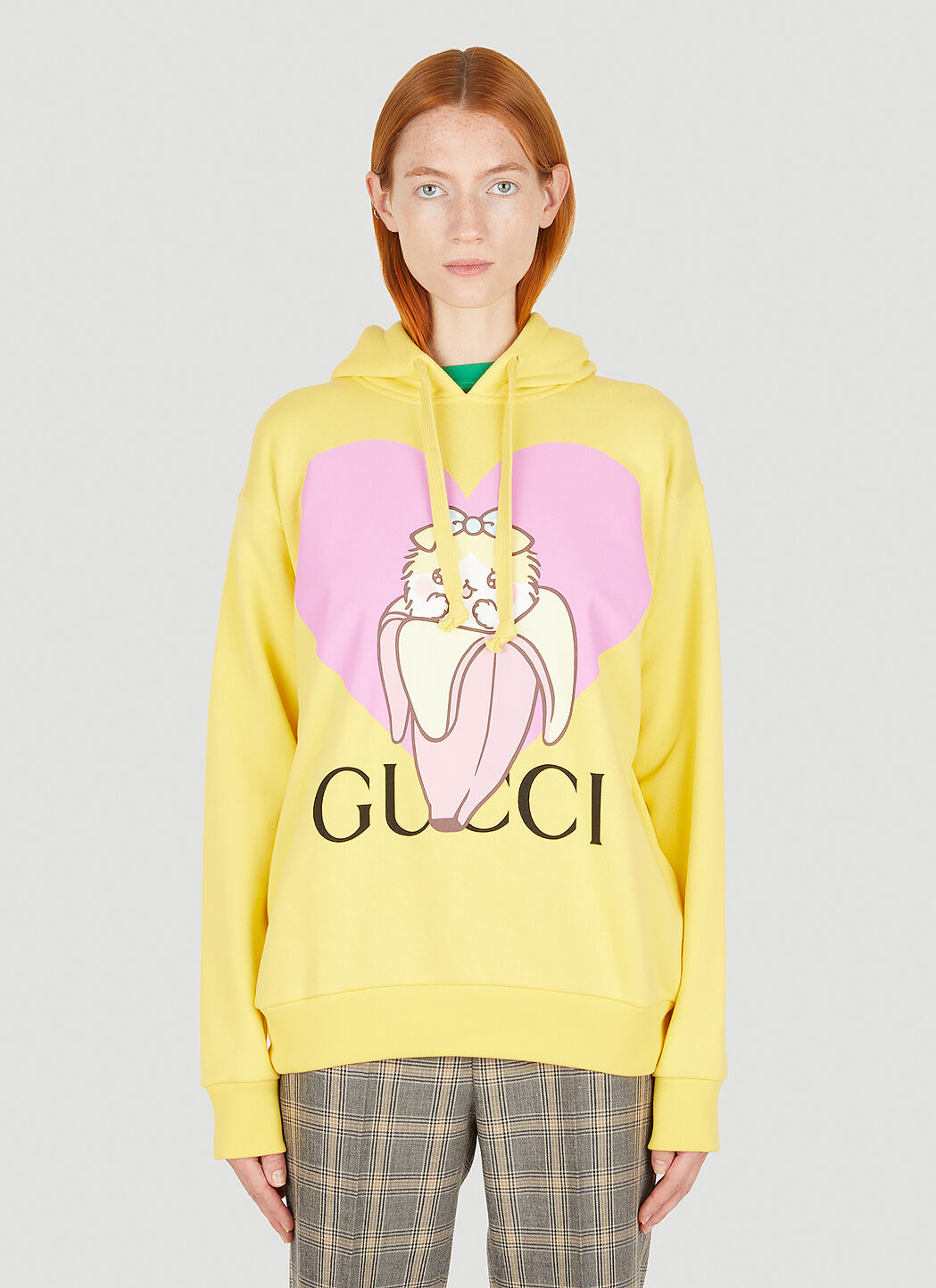 Yellow gucci hoodie sale
