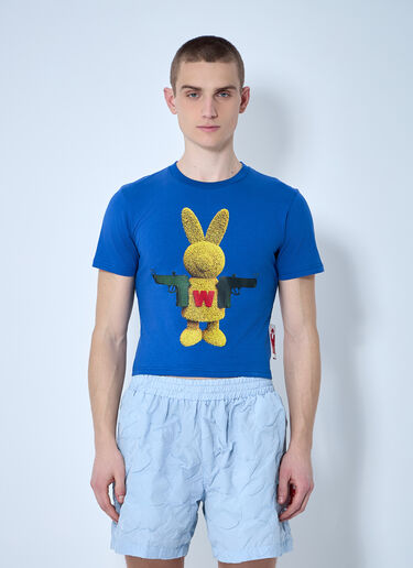 Walter Van Beirendonck Bunny Micro T-Shirt Blue wlt0160010