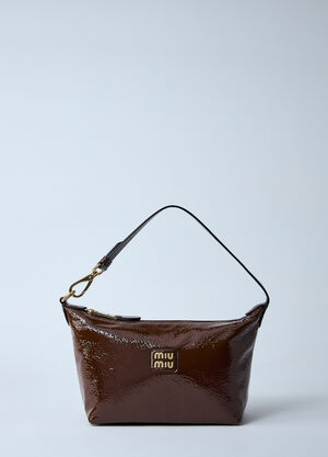 The Row Naplak Patent Mini Bag Navy row0260034