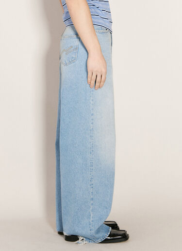 Martine Rose Extended Wide Leg Jeans Blue mtr0156007