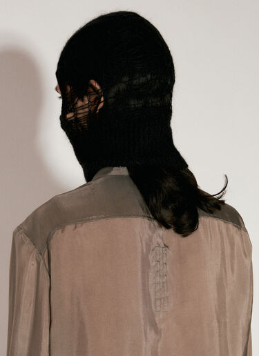 Rick Owens Knitted Hood Black ric0155036