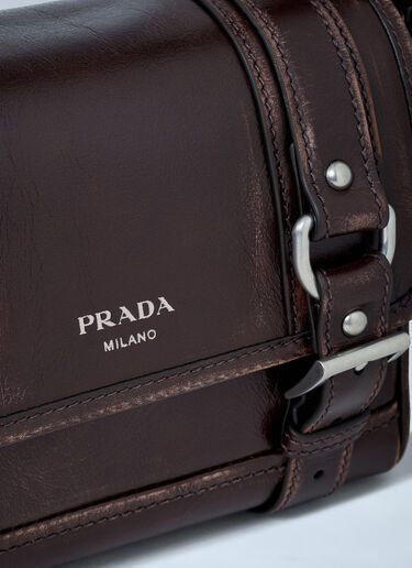 Leather Explore Crossbody Bag Prada Leather Explore Crossbody Bag Brown pra0162007
