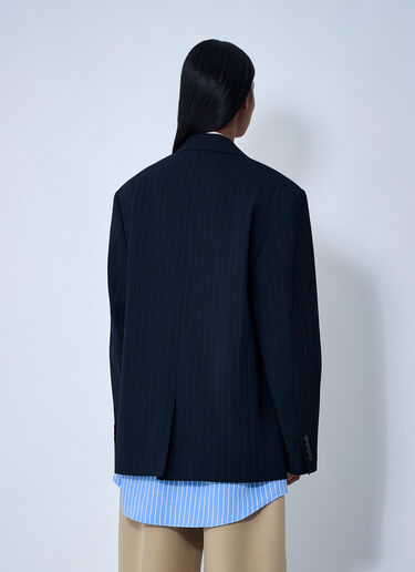 Acne Studios Layered Single-Breasted Blazer Navy acn0262027