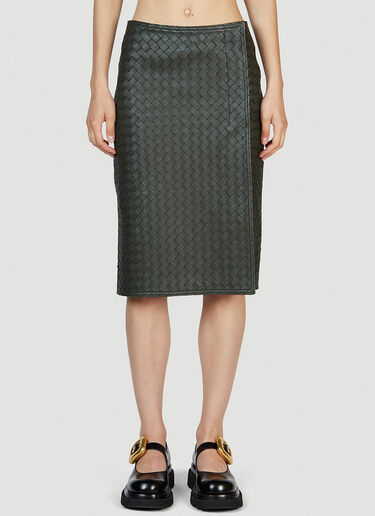 Bottega Veneta Intrecciato Skirt Green bov0251115