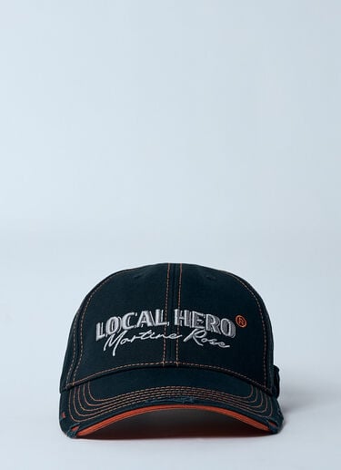 Martine Rose Roll Back Baseball Cap Black mtr0159019