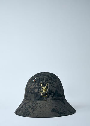 Brain Dead x SOUTH2 WEST8 Logo Embroidery Bucket Hat Grey brw0160004