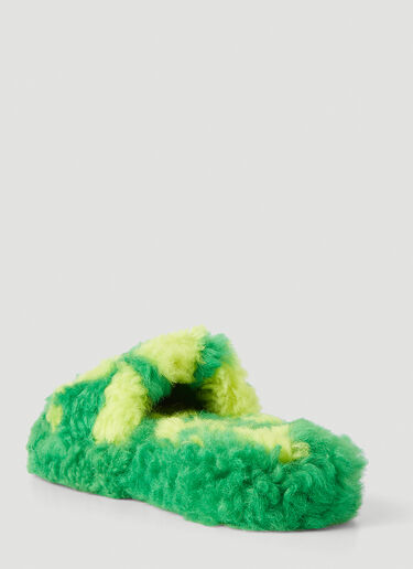 Bottega Veneta Resort Ghost Teddy Slides Green bov0247115