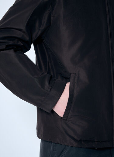 Prada Silk Hooded Jacket Brown pra0159035