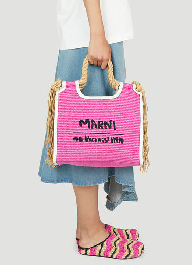 Marcel Tote Bag Marni x No Vacancy Marcel Tote Bag Pink mvy0253015