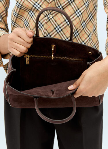 Burberry Small Rocking Horse Tote Bag Brown bur0258016