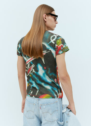 Graphic Print Knit Shirt ERL Graphic Print Knit Shirt Multicolour erl0154009