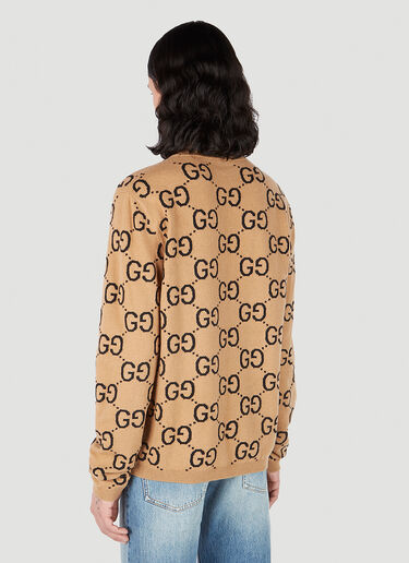 Gucci GG Jacquard Sweater Beige guc0152025