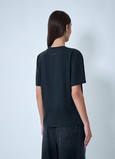 Logo Motif T-Shirt MM6 Maison Margiela Logo Motif T-Shirt Black mmm0262003