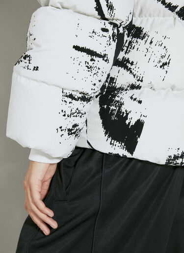 Flock-Print Padded Jacket Y-3 Flock-Print Padded Jacket White yyy0254001