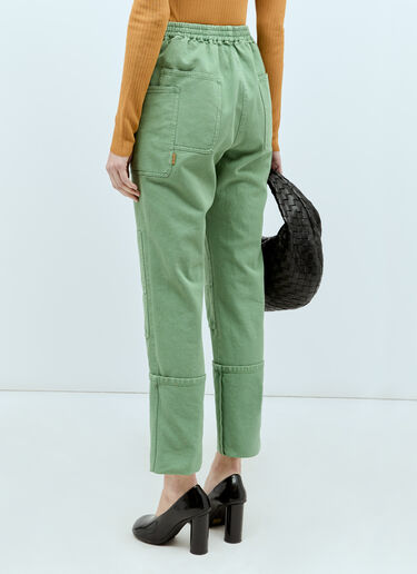 Max Mara Cotton Drill Pants Green max0256078