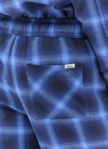 Tekla Plaid Pyjama Pants Blue tek0355009