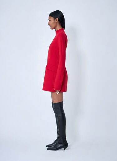 Sportmax Wool-Blend Dress Red spx0263002