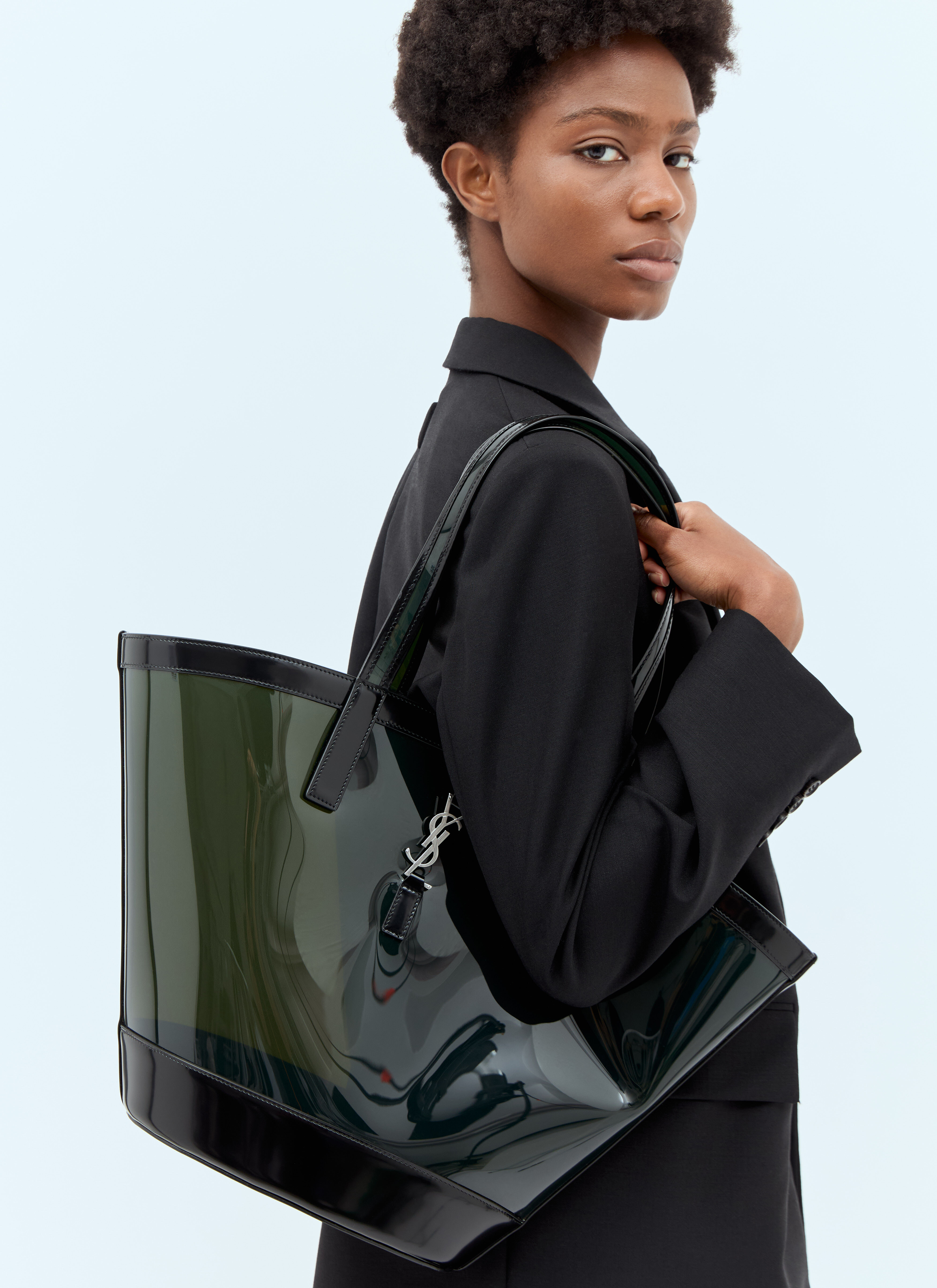 Saint Laurent Women s Medium Panier Tote Bag in Green LN CC