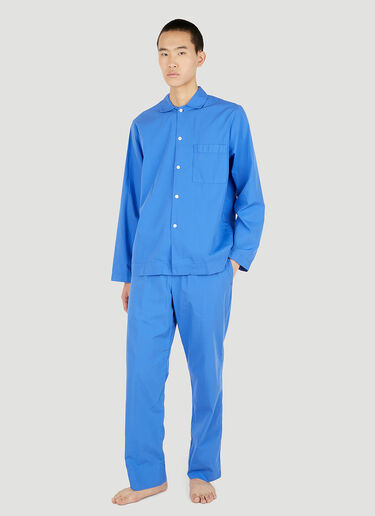 Tekla Drawstring Pyjama Pants Blue tek0351021